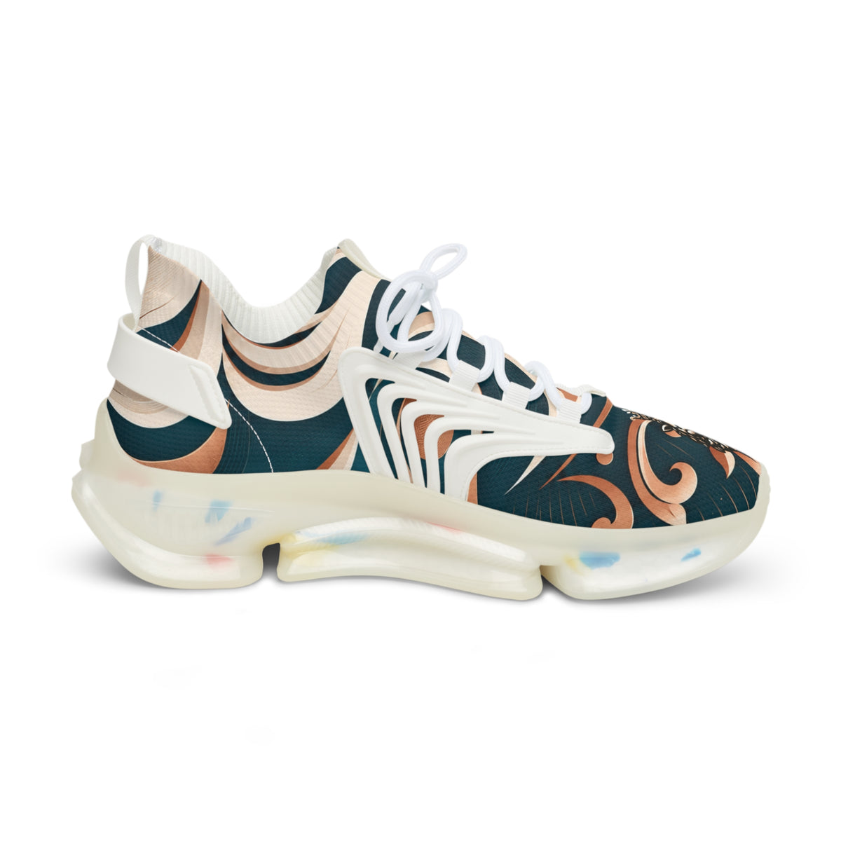 LSL Crowned Lion Mesh Sneakers - Forest & Copper