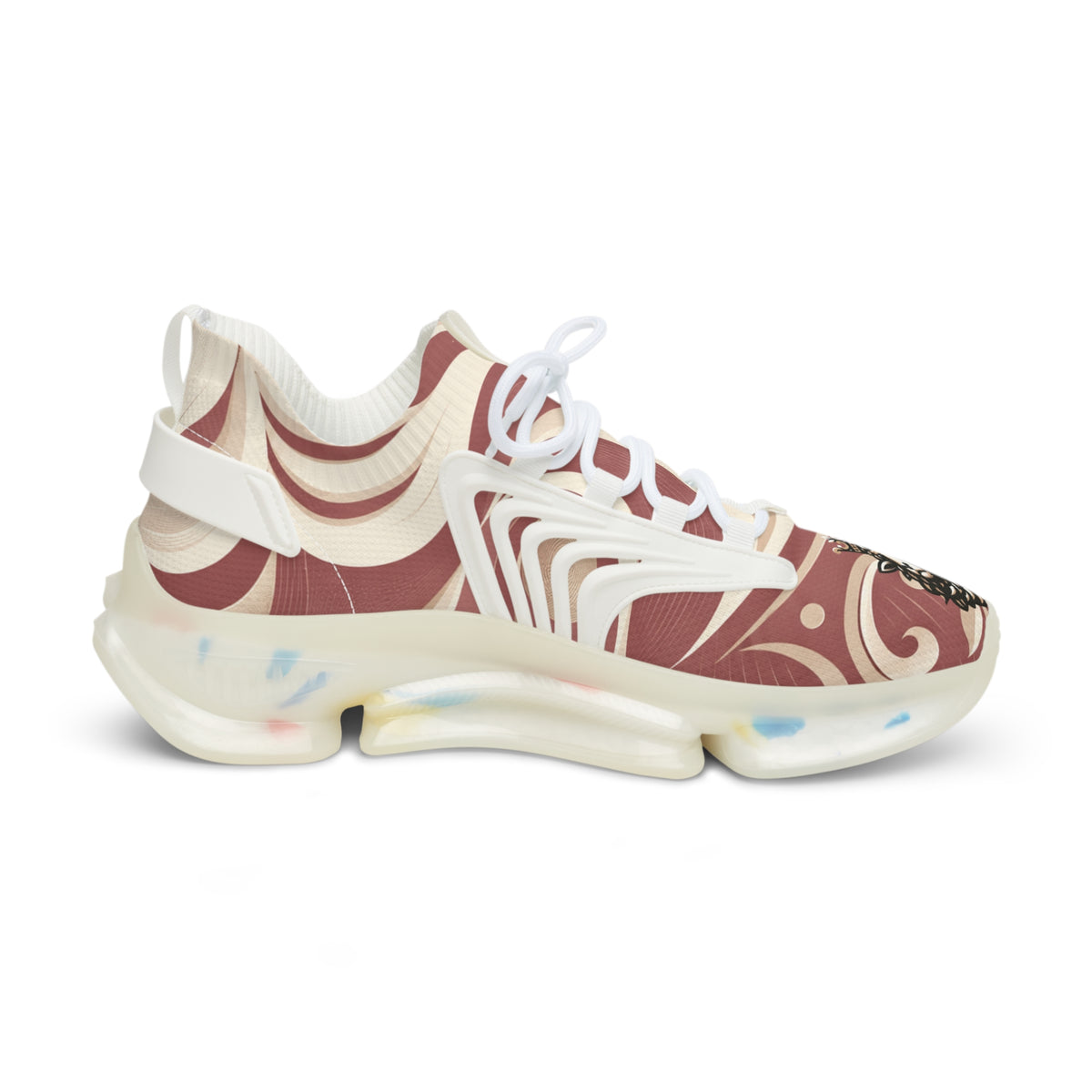 LSL Crowned Lion Mesh Sneakers - Rose & Cream