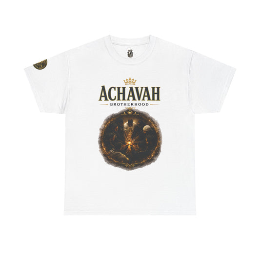 Achavah Brotherhood T-Shirt — Vintage Crest Graphic Tee