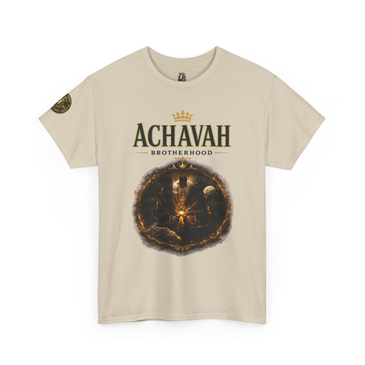 Achavah Brotherhood T-Shirt — Vintage Crest Graphic Tee
