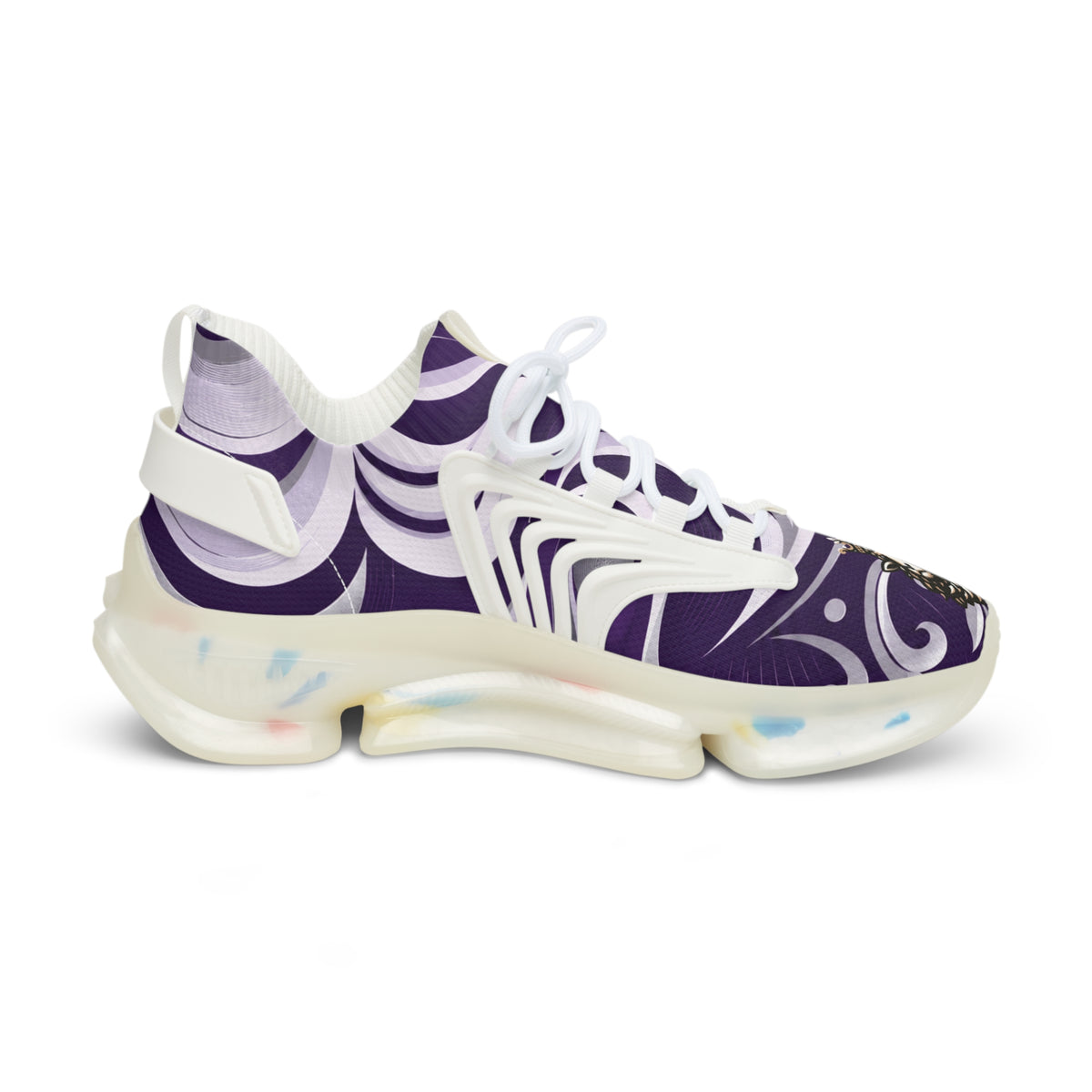 LSL Crowned Lion Mesh Sneakers - Royal Purple