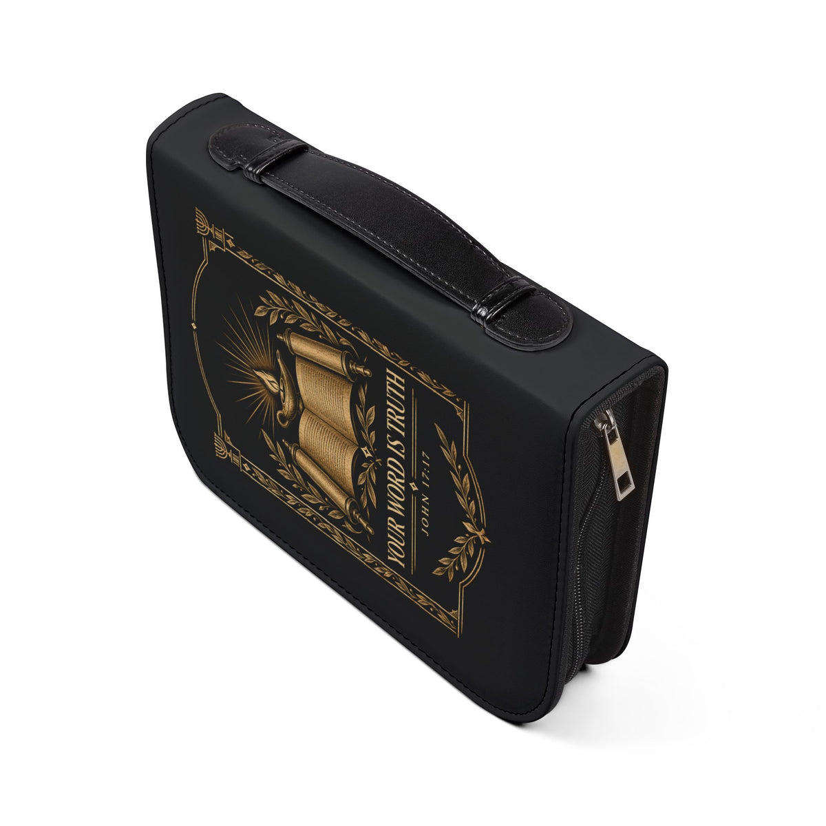 It Is Written Bible Cover - Black & Gold