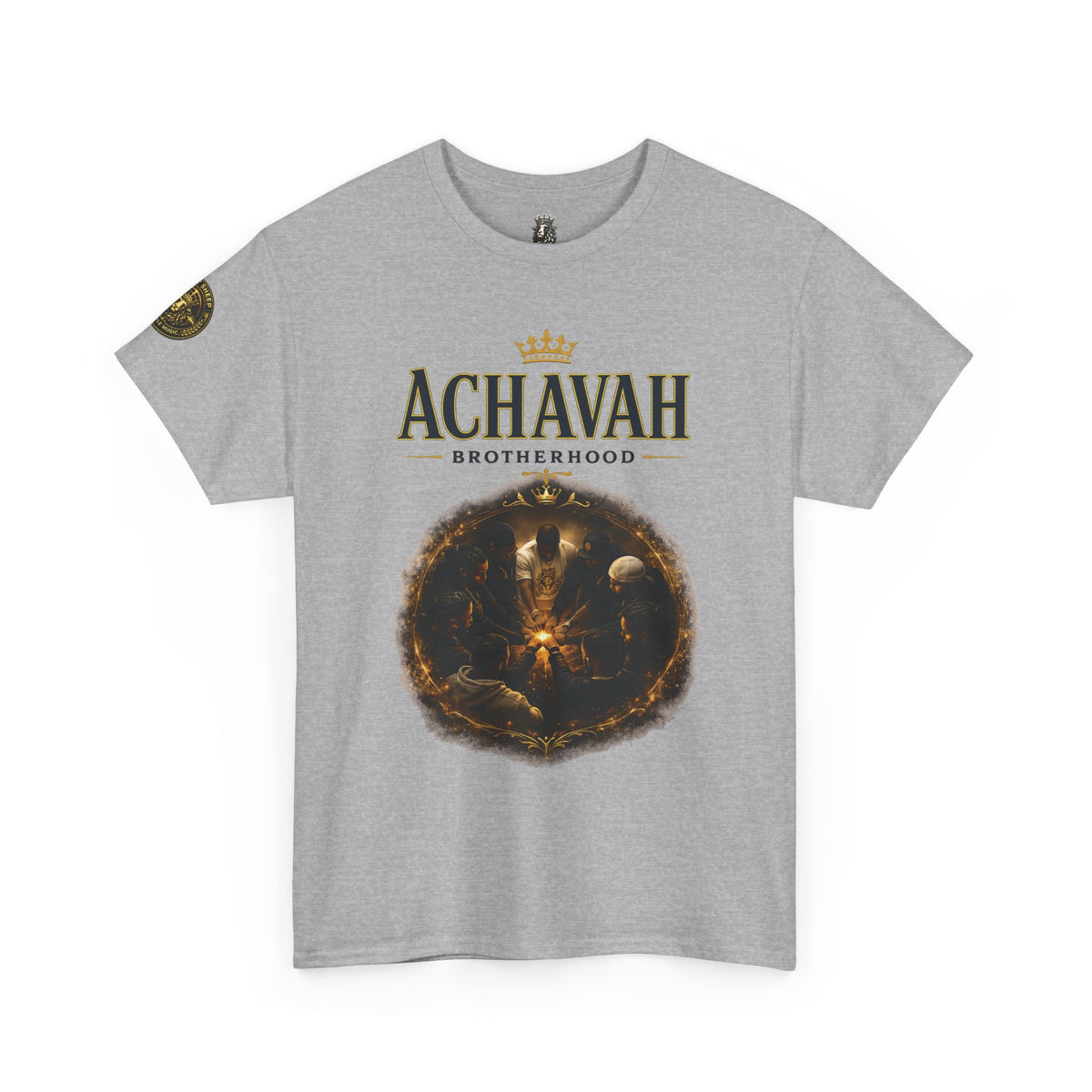 Achavah Brotherhood T-Shirt — Vintage Crest Graphic Tee
