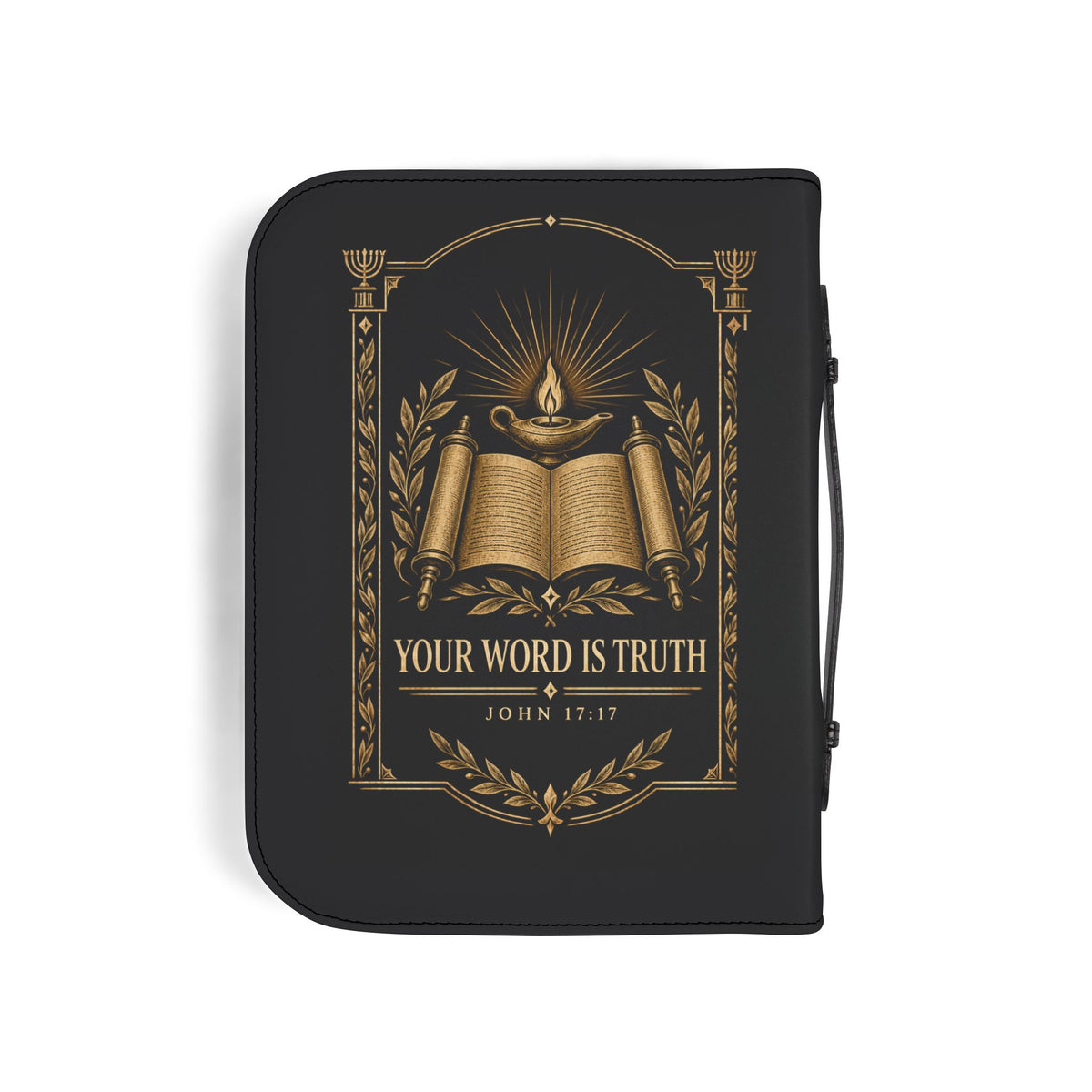 It Is Written Bible Cover - Black & Gold
