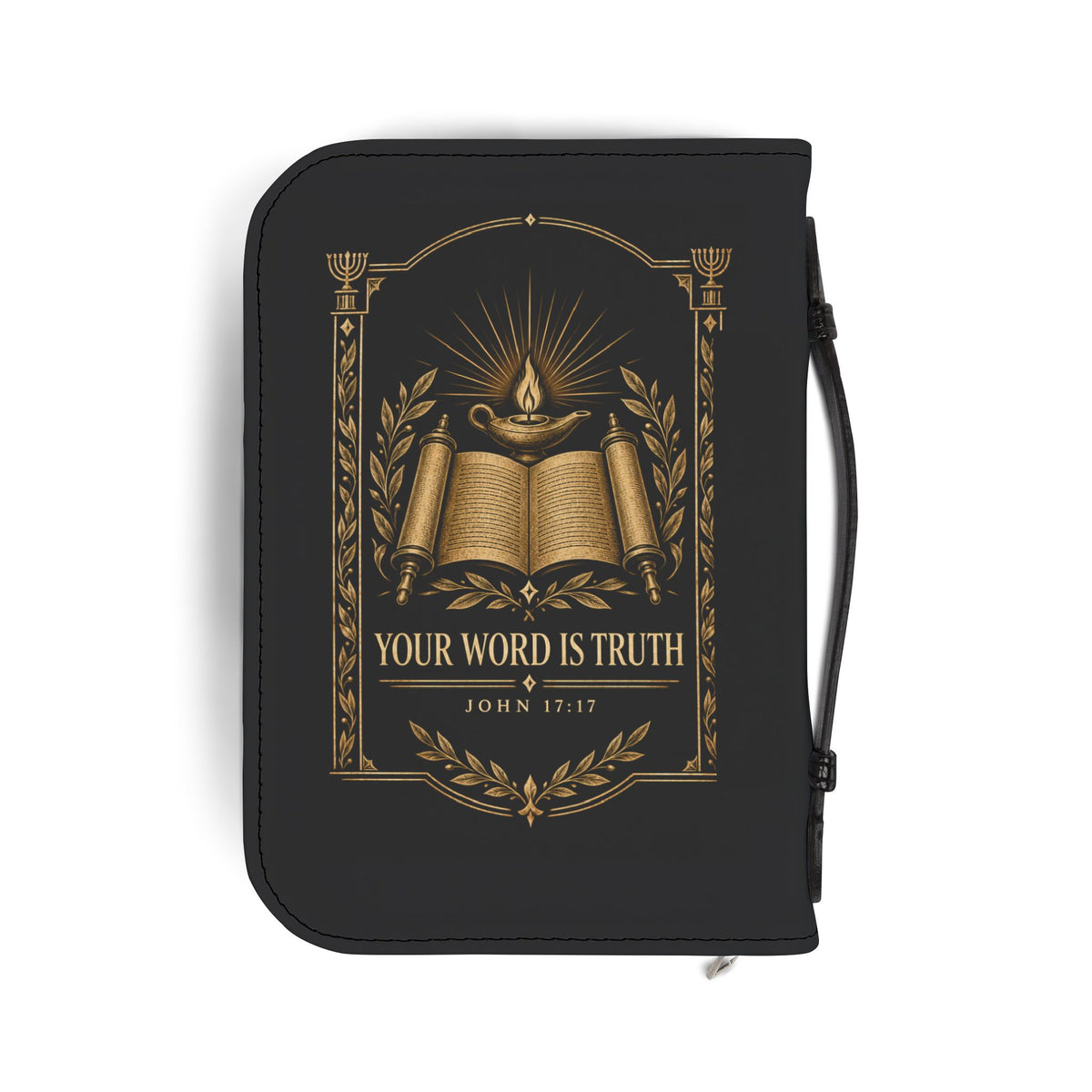 It Is Written Bible Cover - Black & Gold