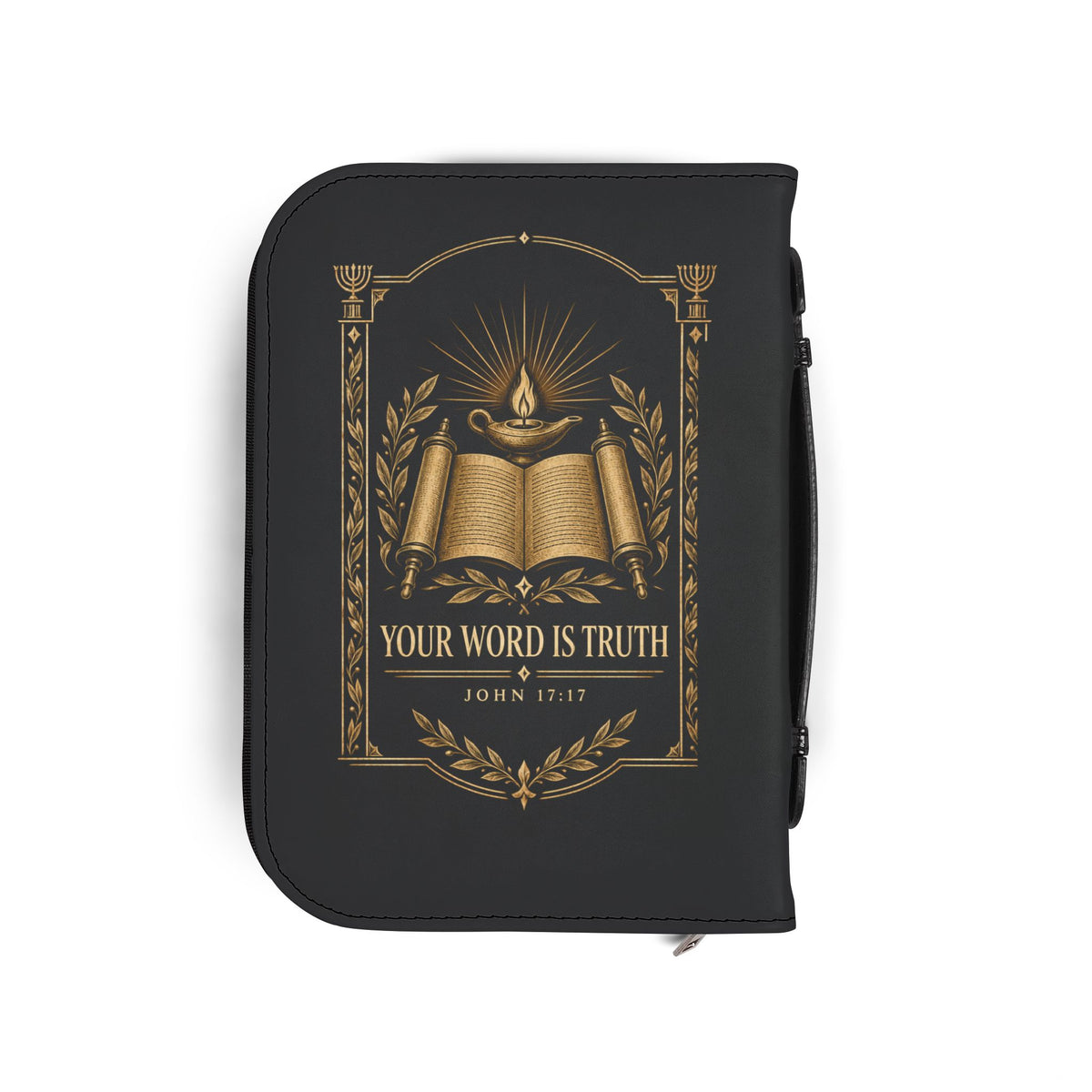 It Is Written Bible Cover - Black & Gold