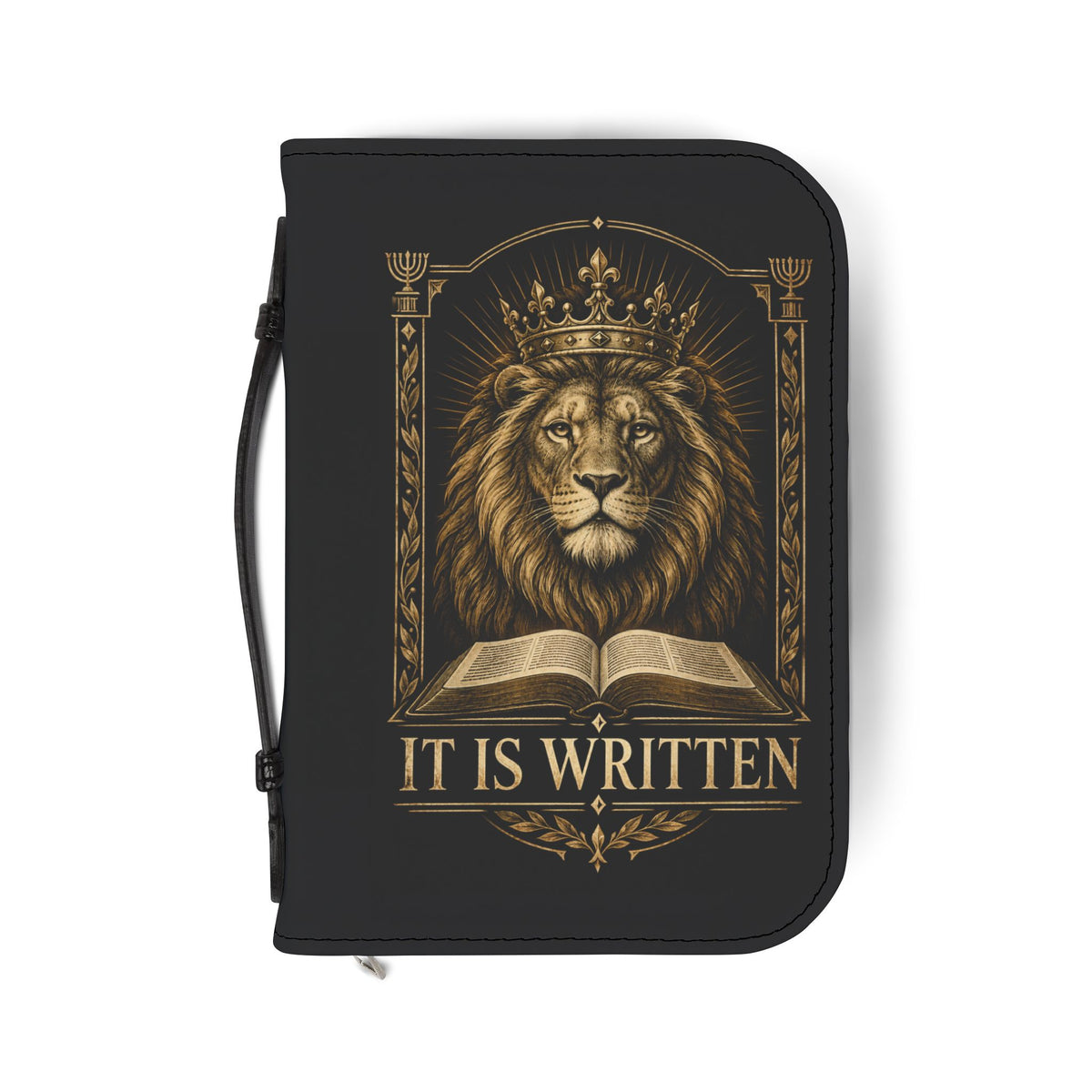 It Is Written Bible Cover - Black & Gold