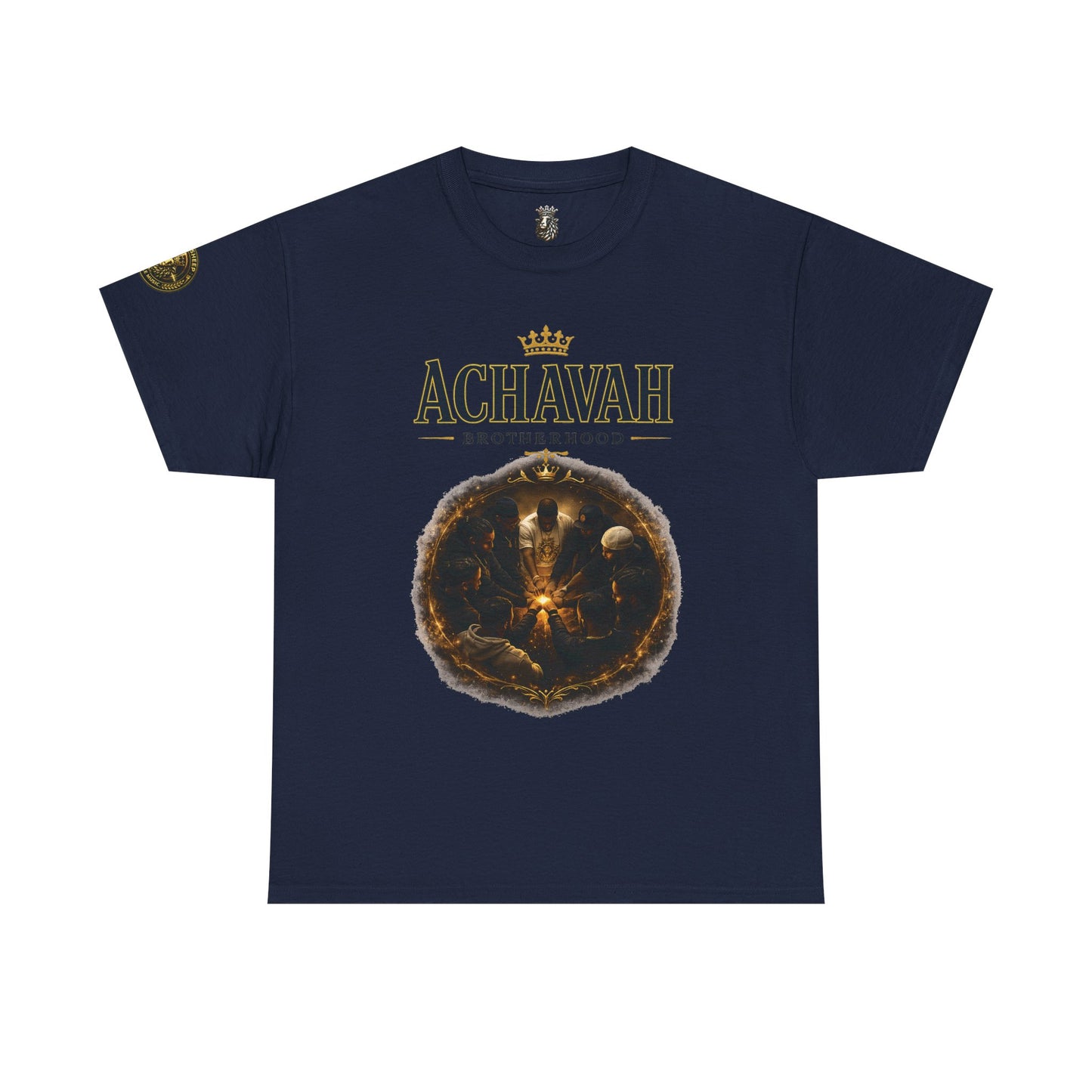 Achavah Brotherhood T-Shirt — Vintage Crest Graphic Tee