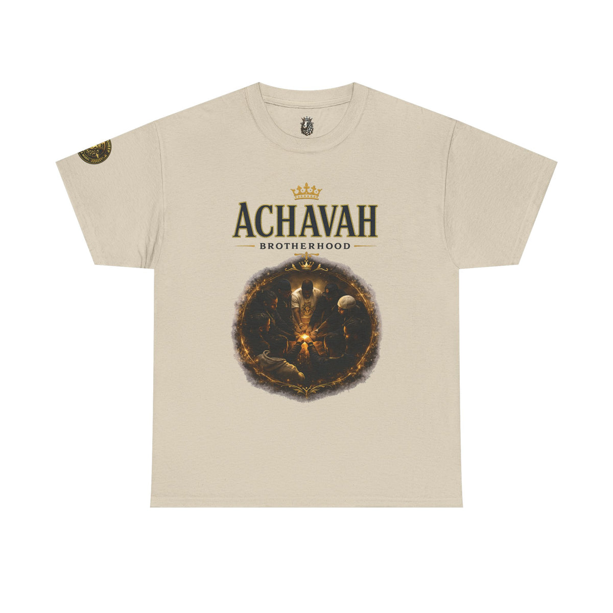 Achavah Brotherhood T-Shirt — Vintage Crest Graphic Tee