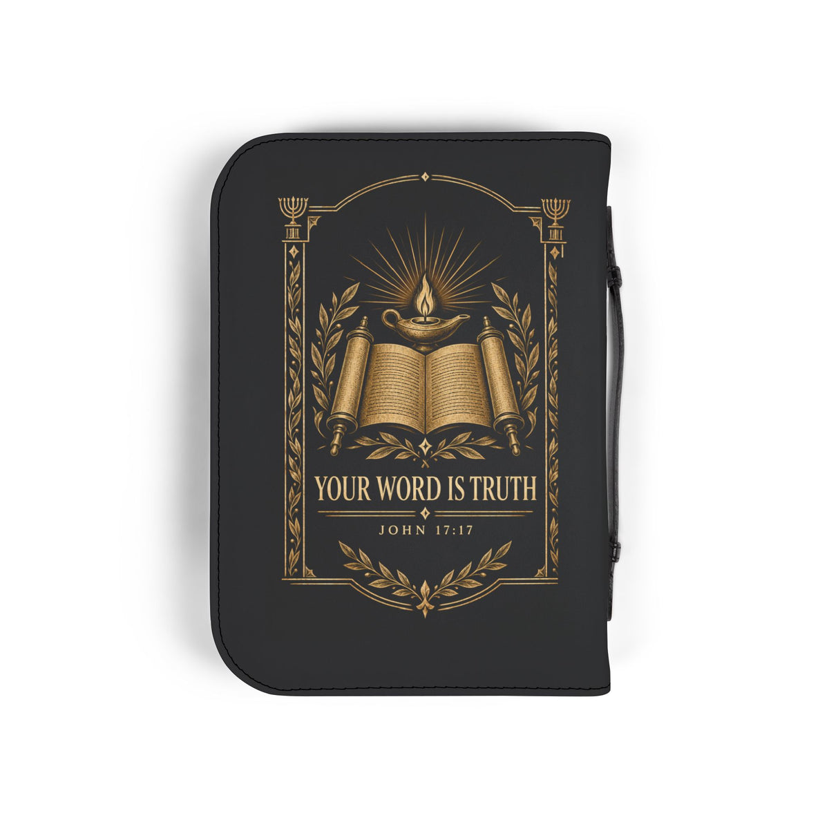It Is Written Bible Cover - Black & Gold