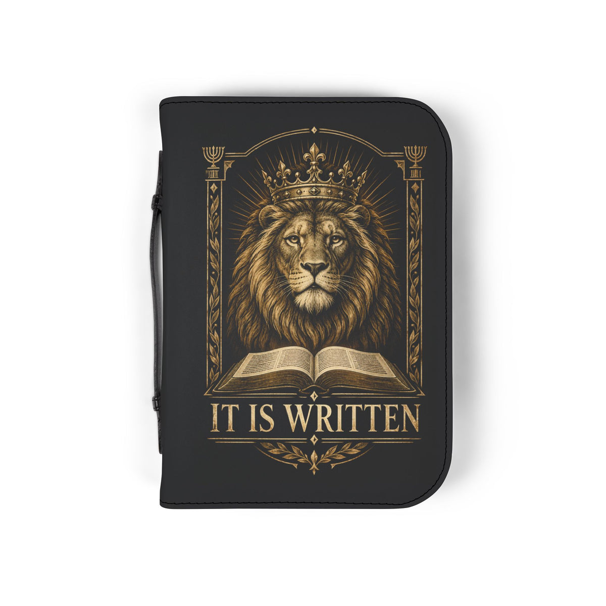 It Is Written Bible Cover - Black & Gold