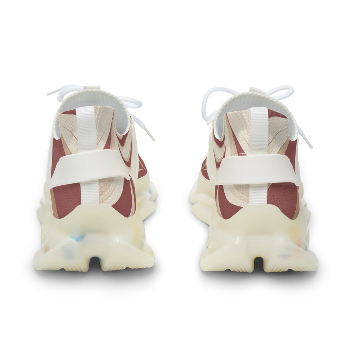 LSL Crowned Lion Mesh Sneakers - Rose & Cream
