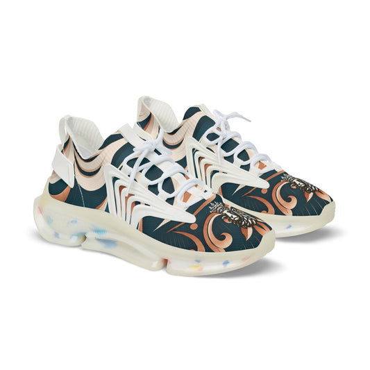 LSL Crowned Lion Mesh Sneakers - Forest & Copper