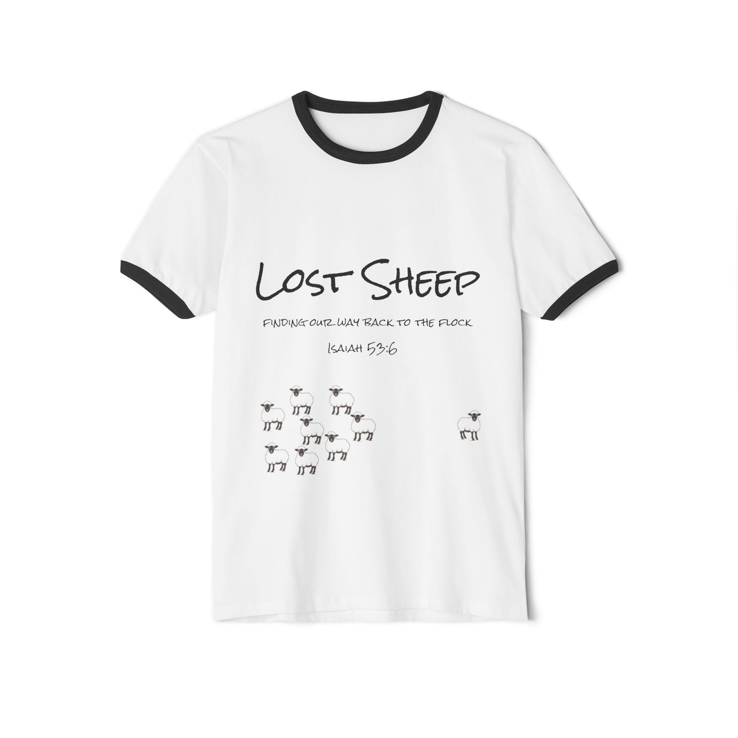 Lost Sheep Lifestyle "Turn Back" Cotton Ringer T-Shirt