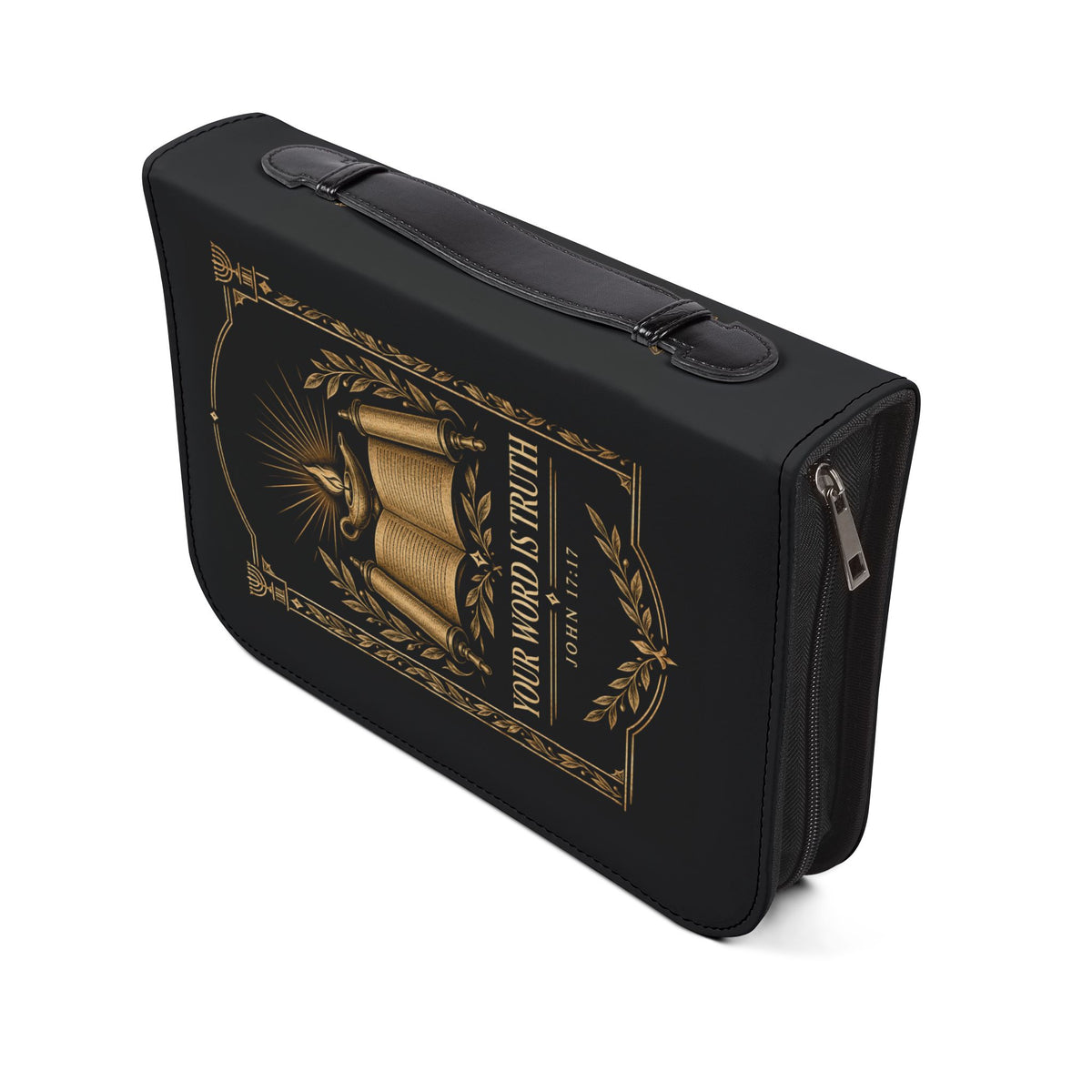 It Is Written Bible Cover - Black & Gold