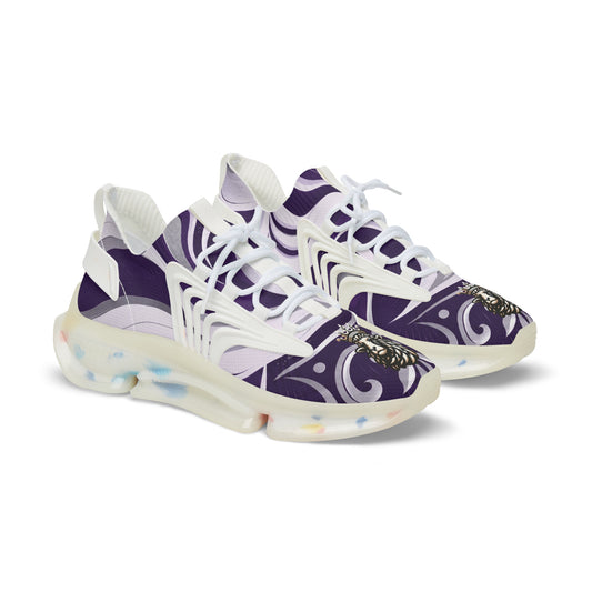 LSL Crowned Lion Mesh Sneakers - Royal Purple